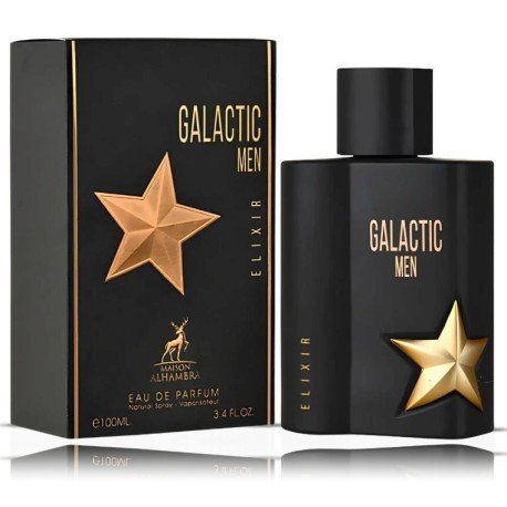 Maison Alhambra Galactic Men Elixir – aromatas artimas Thierry Mugler A*Men Pure Malt – pakuotė