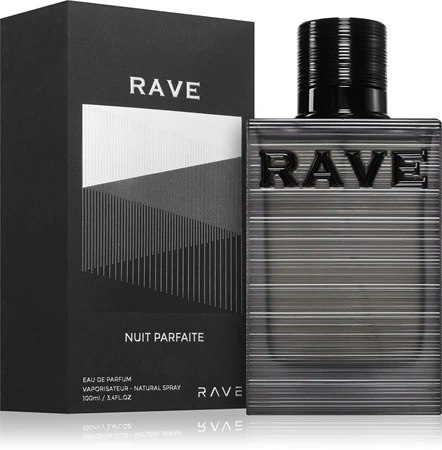 Lattafa Rave Nuit Parfaite – aromatas artimas Creed Aventus Absolu – pakuotė