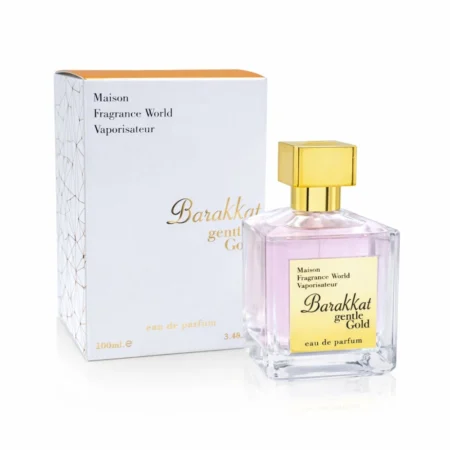 Fragrance World Barakkat Gentle Gold – aromatas artimas MFK Gentle Fluidity Gold – pakuotė