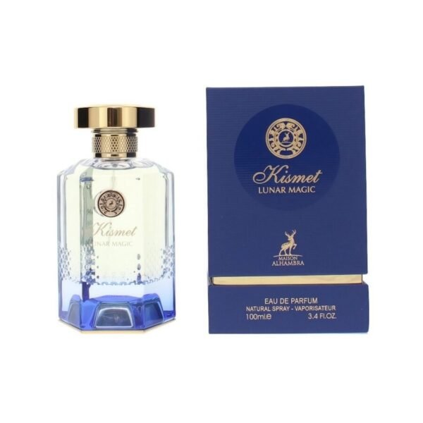 Maison Alhambra Kismet Lunar Magic – aromatas artimas Kilian Blue Moon Ginger Dash – pakuotė