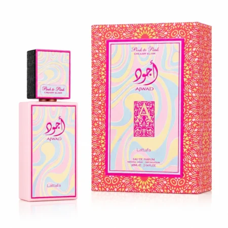 Lattafa Ajwad Pink to Pink Creamy Elixir – pakuotė