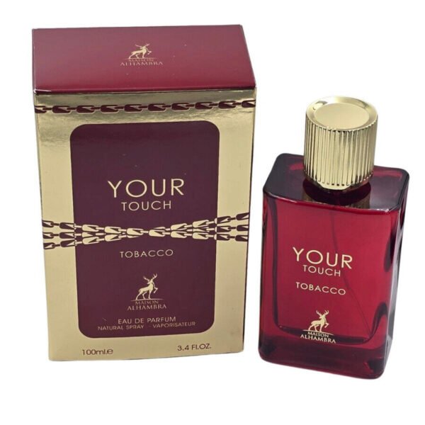 Maison Alhambra Your Touch Tobacco – aromatas artimas Giorgio Armani Stronger With You Tobacco – pakuotė